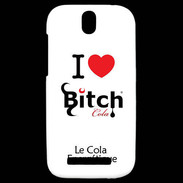 Coque HTC One SV I love Bitch Cola 2