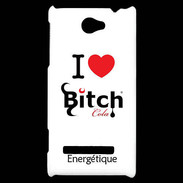 Coque HTC Windows Phone 8S I love Bitch Cola 2