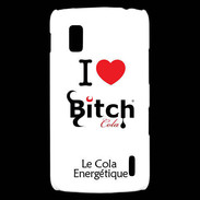Coque LG Nexus 4 I love Bitch Cola 2