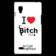 Coque LG Optimus L9 I love Bitch Cola 2