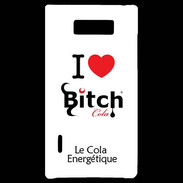 Coque LG Optimus L7 I love Bitch Cola 2