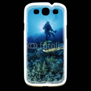 Coque Samsung Galaxy S3 Tortue et plongeur