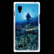 Coque LG Optimus L9 Tortue et plongeur