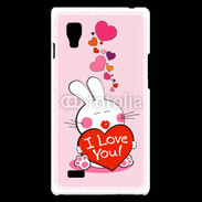 Coque LG Optimus L9 I love you Bunny
