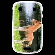 Coque Blackberry Bold 9900 Poulain marron et blanc