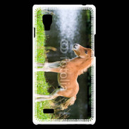 Coque LG Optimus L9 Poulain marron et blanc
