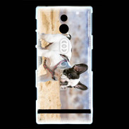 Coque Sony Xperia P Bulldog français nain