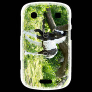 Coque Blackberry Bold 9900 Poulain noir et blanc