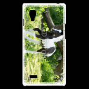 Coque LG Optimus L9 Poulain noir et blanc