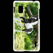 Coque LG Optimus G Poulain noir et blanc