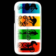 Coque HTC One SV Figures en BMX 