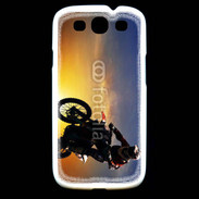 Coque Samsung Galaxy S3 Motocross et soleil