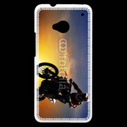 Coque HTC One Motocross et soleil
