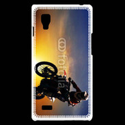 Coque LG Optimus L9 Motocross et soleil