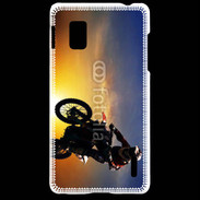 Coque LG Optimus G Motocross et soleil