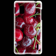 Coque LG Optimus G Fond de cerises