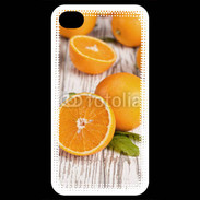 Coque iPhone 4 / iPhone 4S Belles oranges sur fond en bois