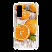 Coque Samsung Player One Belles oranges sur fond en bois