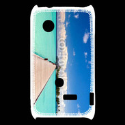 Coque Sony Xperia Typo Ponton sur mer des tropiques
