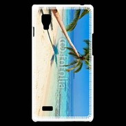 Coque LG Optimus L9 Palmier sur la plage tropicale