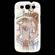 Coque Samsung Galaxy S3 Illustration d'un capitaine de bateau