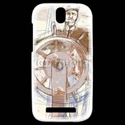 Coque HTC One SV Illustration d'un capitaine de bateau