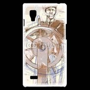 Coque LG Optimus L9 Illustration d'un capitaine de bateau