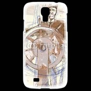 Coque Samsung Galaxy S4 Illustration d'un capitaine de bateau