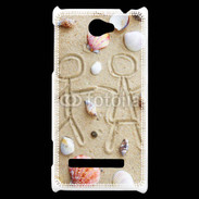 Coque HTC Windows Phone 8S Toi et moi sur la plage