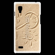 Coque LG Optimus L9 Soleil et sable sur la plage