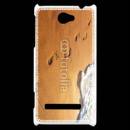 Coque HTC Windows Phone 8S Trace de pas sur la plage