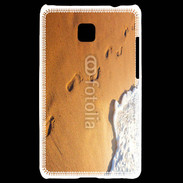 Coque LG Optimus L3 II Trace de pas sur la plage