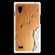 Coque LG Optimus L9 Trace de pas sur la plage