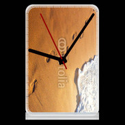 Pendule de bureau Trace de pas sur la plage
