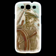 Coque Samsung Galaxy S3 Illustration capitaine de navire