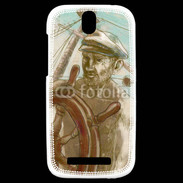 Coque HTC One SV Illustration capitaine de navire