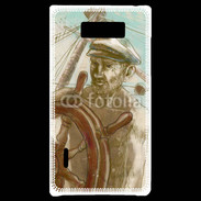 Coque LG Optimus L7 Illustration capitaine de navire