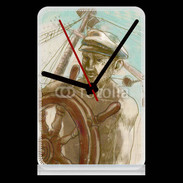 Pendule de bureau Illustration capitaine de navire