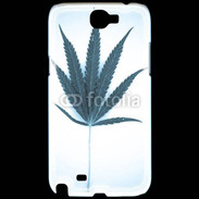 Coque Samsung Galaxy Note 2 Marijuana en bleu et blanc