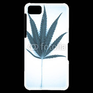 Coque Blackberry Z10 Marijuana en bleu et blanc