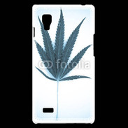 Coque LG Optimus L9 Marijuana en bleu et blanc