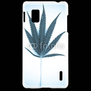 Coque LG Optimus G Marijuana en bleu et blanc