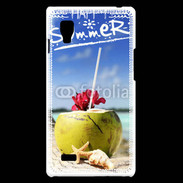 Coque LG Optimus L9 Noix de coco sur la plage 5