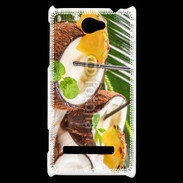Coque HTC Windows Phone 8S Pinacolada dans une noix de coco 2