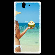 Coque Sony Xperia Z Cocktail noix de coco sur la plage 5