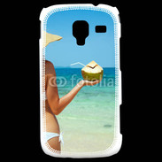 Coque Samsung Galaxy Ace 2 Cocktail noix de coco sur la plage 5