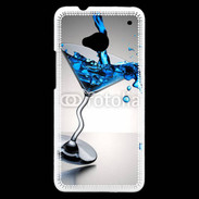 Coque HTC One Cocktail bleu lagon 5