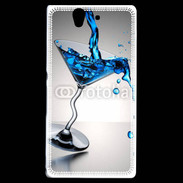 Coque Sony Xperia Z Cocktail bleu lagon 5