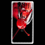 Coque Sony Xperia Z Cocktail cerise 10