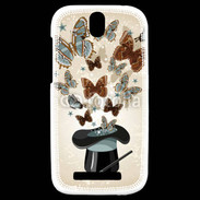 Coque HTC One SV Papillons magiques